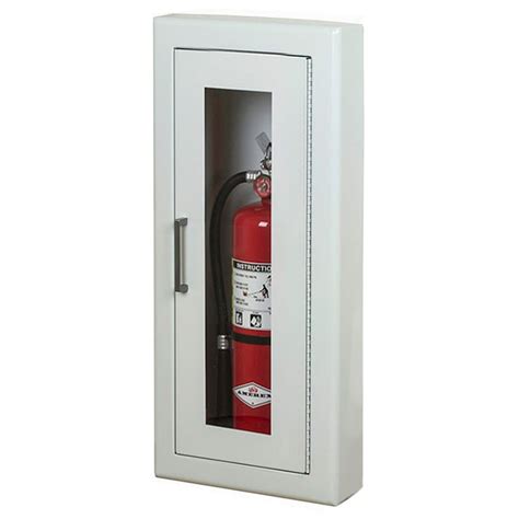 stainless steel semi recessed fire extinguisher cabinets|tamper proof fire extinguisher cabinets.